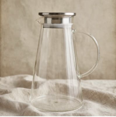 JARRO BOROSILICATO 1,7 LT TAPA ACERO
