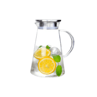 JARRO BOROSILICATO 1,7 LT TAPA ACERO