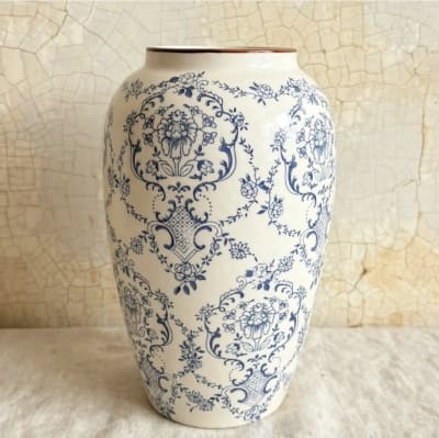 FLORERO ALTO JARDIN AZUL