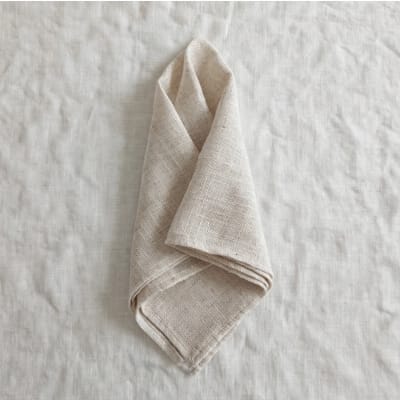 SERVILLETAS LINETTE 50 X 50 NATURAL SET DE 2