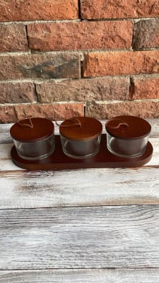 ESPECIEROS TAPA MADERA SET DE 3