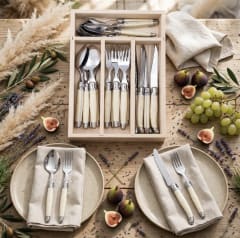 LAGUIOLE IVORY JEAN DUBOST CUCHILLERIA 24 PIEZAS