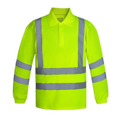 Polera Pique ML Dryfit Reflectante Hombre TW