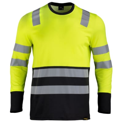 Polera Polo ML Híbrida Alta Visibilidad Bicolor Hombre TW