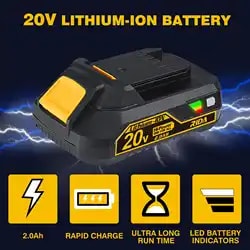 Bateria Litio 20 V 2 Ah2