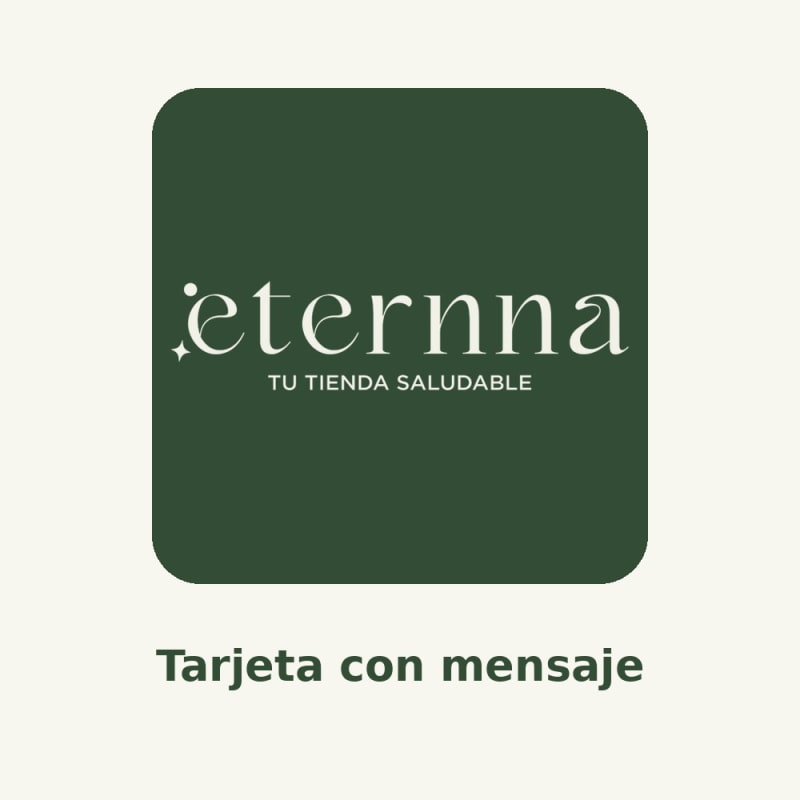 Tarjeta con mensaje ETERNNA1
