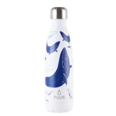 Botella térmica Whale Blue Puur · 500 ml
