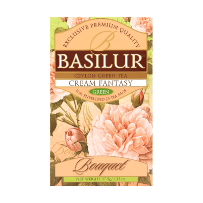Té verde Ceylon Cream Fantasy Basilur · 25 bolsitas