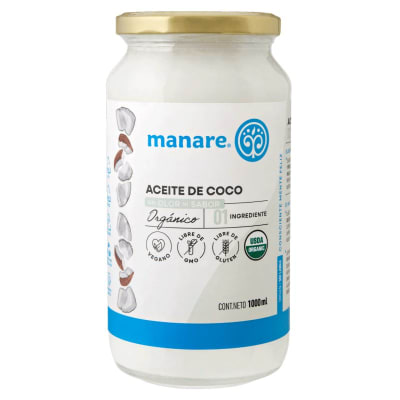 Aceite de coco orgánico sin olor ni sabor Manare