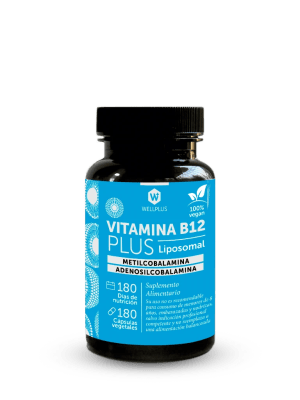 Vitamina B12 liposomal WellPlus, para la energía y el sistema nervioso · 180 cápsulas