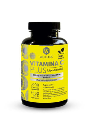 Vitamina C Plus liposomal WellPlus · 90 cápsulas