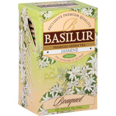 Té verde Jasmine Green Bouquet Basilur · 25 bolsitas
