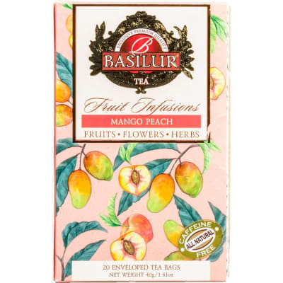 Infusión mango y durazno Basilur · 20 bolsitas