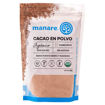 Cacao en polvo orgánico Manare · 500 g