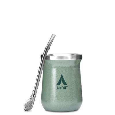 Vaso matero con bombilla army Lukout · 236 ml