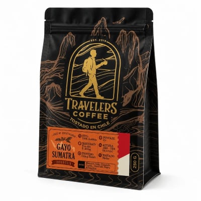 Café de especialidad molido Indonesia Sumatra Travelers · 250 g