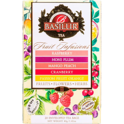 Infusión de frutas surtida Basilur · 20 bolsitas