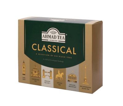 Té negro selección clásica Ahmad Tea · 60 bolsitas