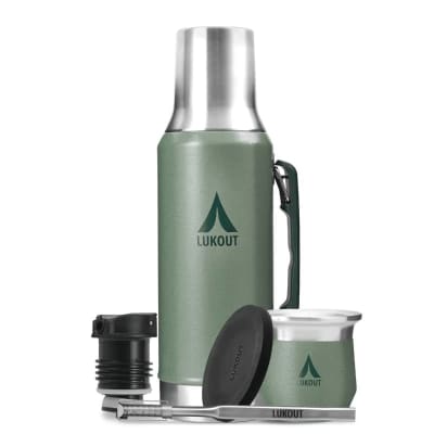 Kit termo Pro Flow 1 Lukout,2 L con mate 170 ml y bombilla