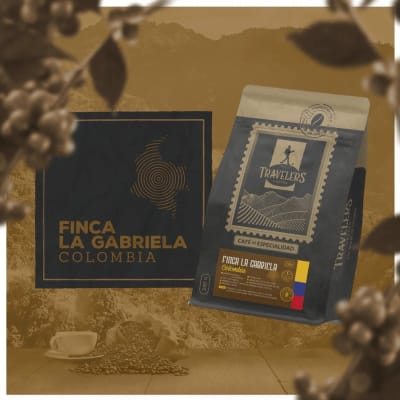Café de especialidad en grano Colombia Finca La Gabriela Travelers · 250 g