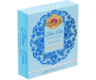 Té azul surtido Basilur · 40 bolsitas