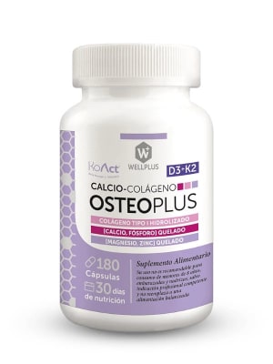 Osteo Plus WellPlus, para los huesos y las articulaciones · 180 cápsulas