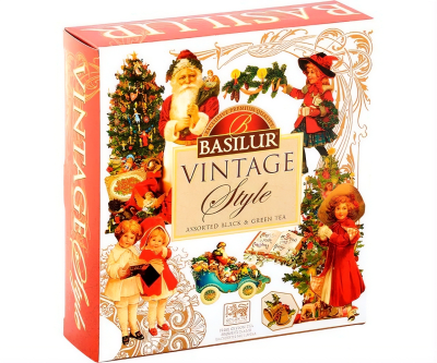 Té surtido caja Vintage Style Basilur · 40 bolsitas