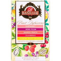 Infusión de frutas surtida Basilur · 20 bolsitas