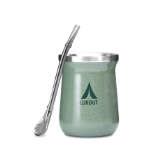Vaso matero con bombilla army Lukout · 236 ml