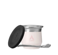 Vaso matero con tapa de silicona y bombilla Lukout · 170 ml