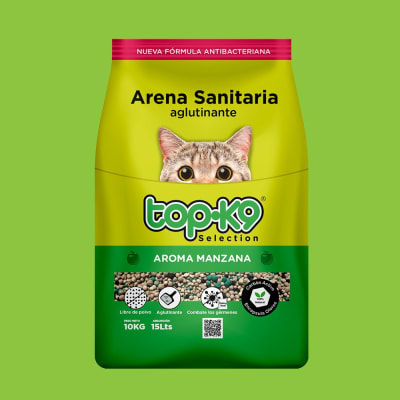 ARENA TOP-K9 AGLUTINANTE MANZANA * 10 KG Y 25 KG