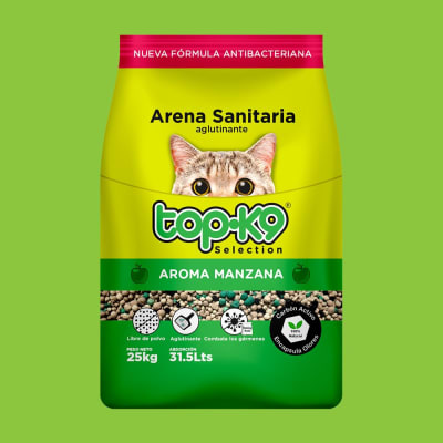 ARENA TOP-K9 AGLUTINANTE MANZANA * 10 KG Y 25 KG