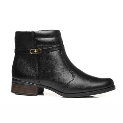 Zapatos Cuero Mujer Preto1