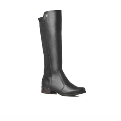 Botas Cuero Mujer Preto1