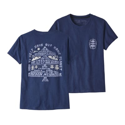 Polera Mujer How to Save Responsibili-Tee® Azul1