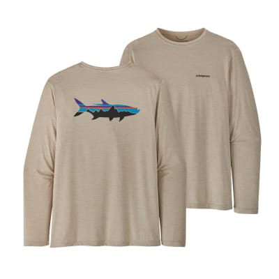 Polera Hombre Manga Larga Capilene® Cool Daily Fish Graphic Shirt FZPX1