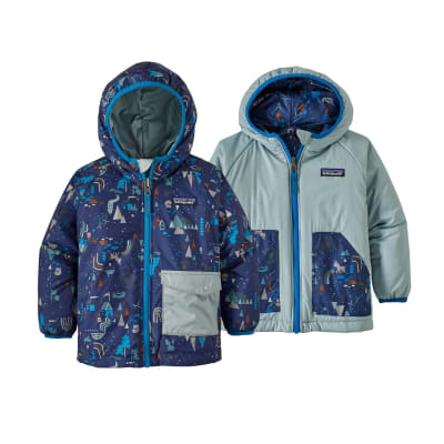 Chaqueta Patagonia Bebé Reversible Puff-Ball Jacket Azul1
