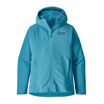 Polar con Gorro Patagonia Mujer R1 TechFace Hoody Azul1