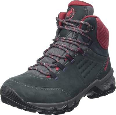 Zapato Mujer Mammut Nova IV Mid GTX Negro/Rojo1