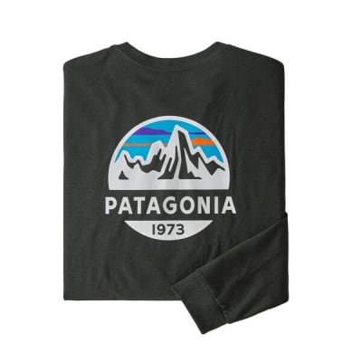 Polera Patagonia Hombre Manga Larga Fitz Roy Scope Responsibili-Tee Negro1