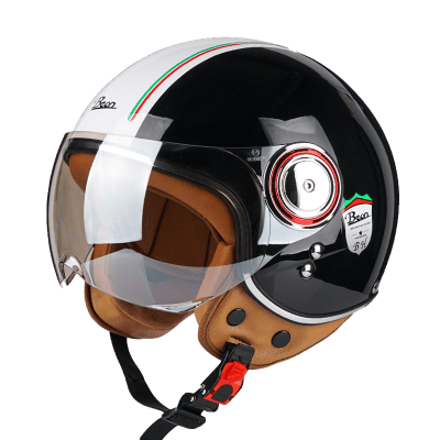 CASCO RETRO BLACK B1101