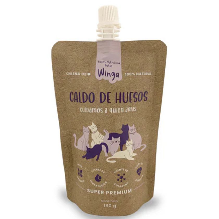 Winga Winga Caldo de Huesos para Gatos 180 gr | Posta Veterinaria PM