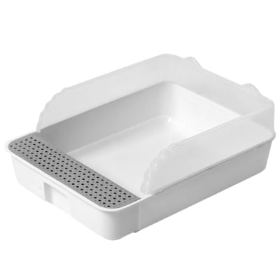 Arenero Blanco con Rejilla 41x17 cm