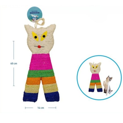 Colgante Gato de Sisal 40x14 cm