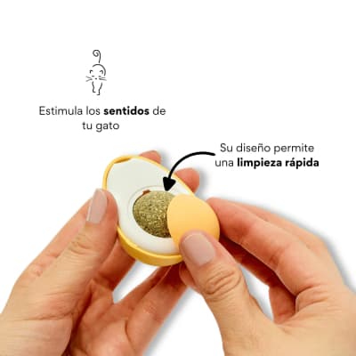 Bola Giratoria Catnip en Huevo Duro 5 cm1