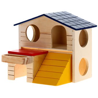 Casa 2 Pisos Madera Hamster 17x9x16 cm1