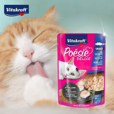 Vitakraft Sachet Poésie Délice Merluza 85 gr1
