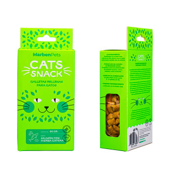 Galletas Rellena Salmón y Hierba Gatera 80 gr