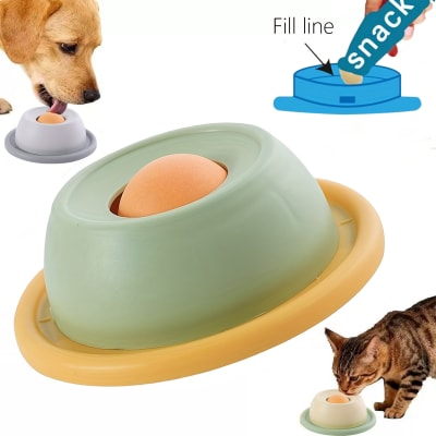 Comedero Lento Tipo Lick Mat Antidesborde 12x4 cm