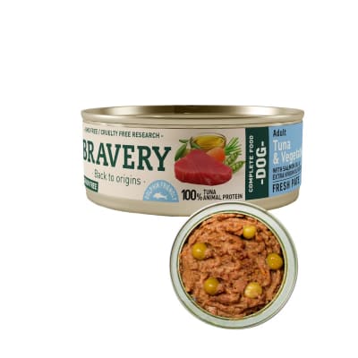 Bravery Lata Atún y Vegetales Perro 80 gr